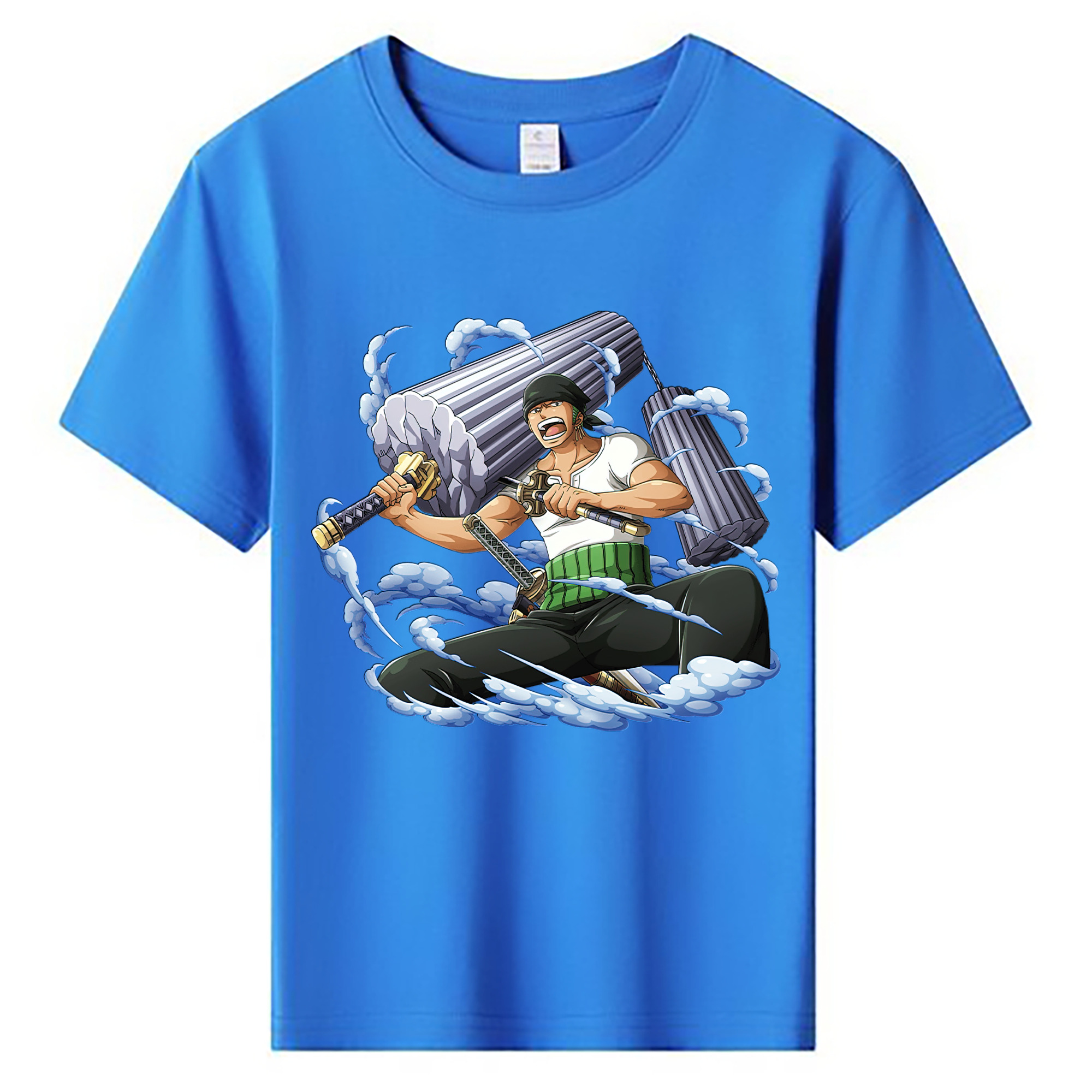 ワンピース ロロノア・ゾロ ONE PIECE Roronoa Zoro 綿100％キッズTシャツ（フロントプリント）